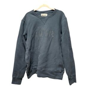 Eddie Bauer TXL Holiday 2011 Vintage Sweatshirt Blue Crewneck Pullover